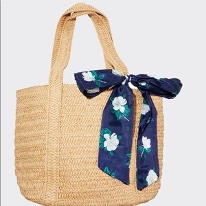 Draper James straw tote bag